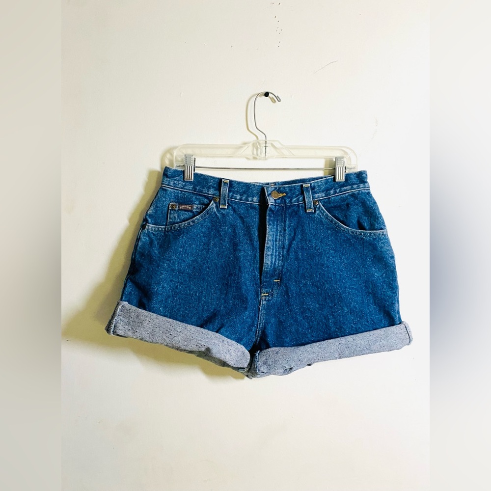 Vintage riders by Lee Jeans blue denim cut off shorts